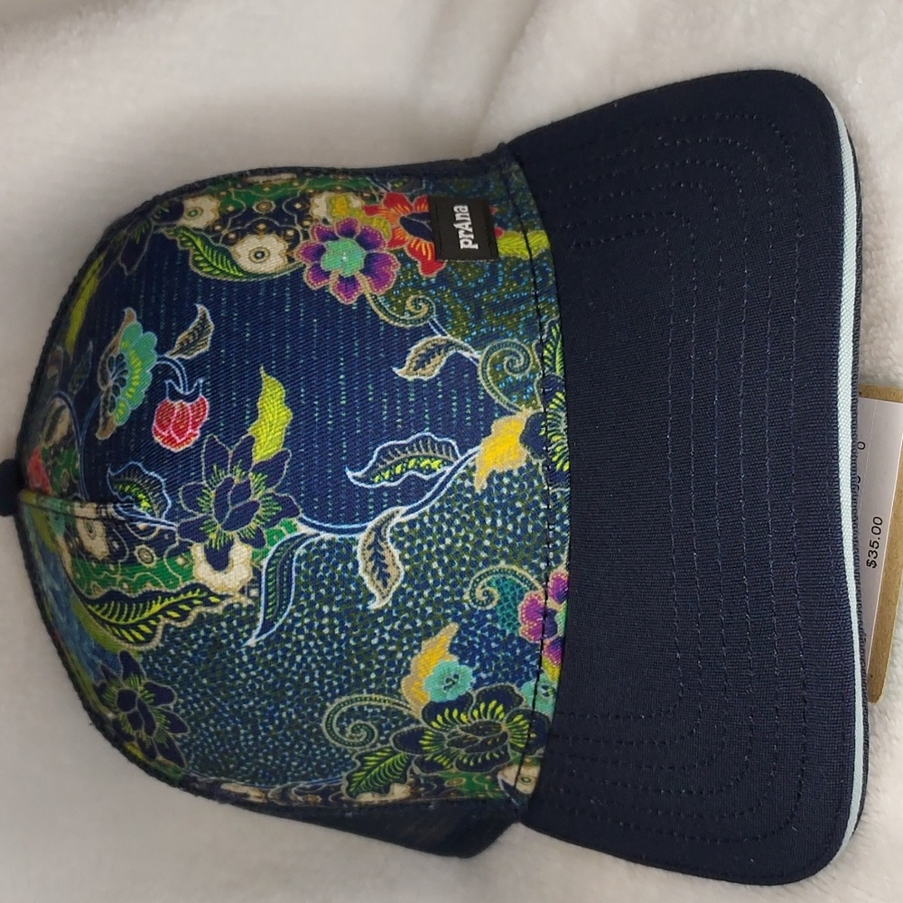 Prana Lower Pines Trucker Nautical Kona Snap Back Hat